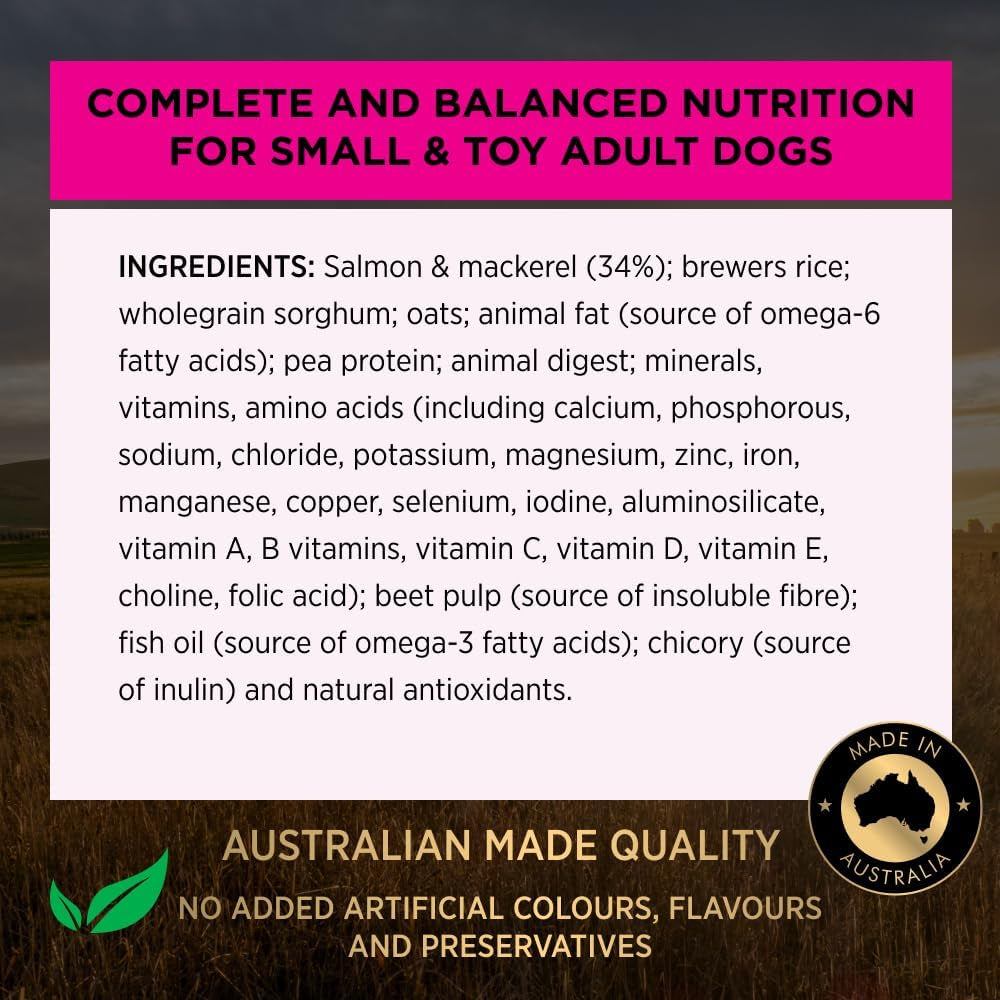 PRO PLAN Adult Dry Dog Food Small and Toy Breeds Salmon and Mackerel 2.5Kg